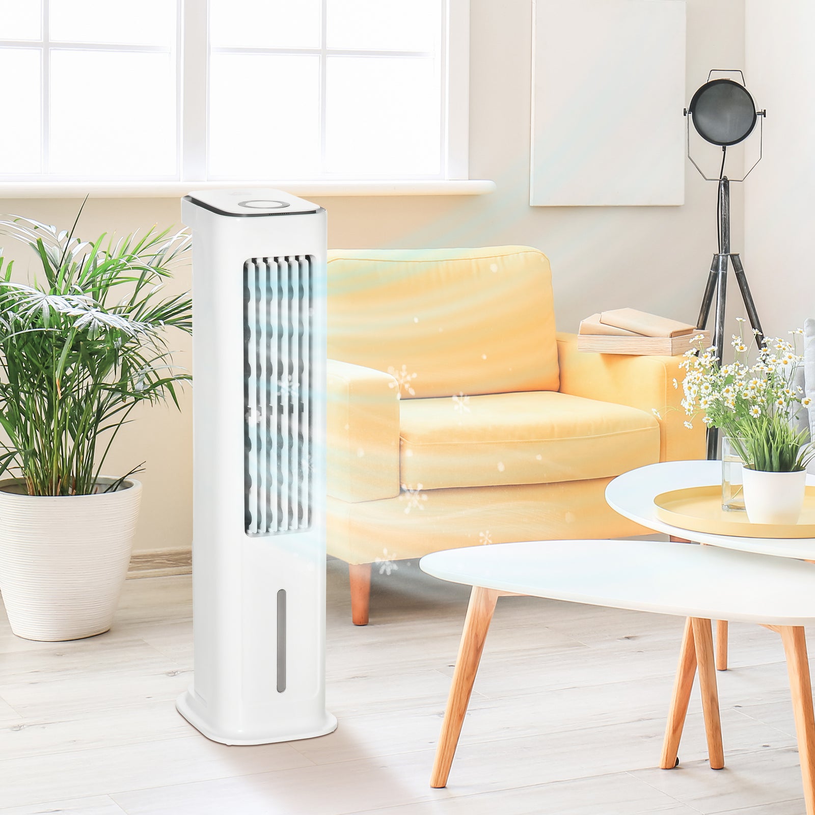 Evaporative Air Cooler With Timer, Oscillating, Ice Cooling