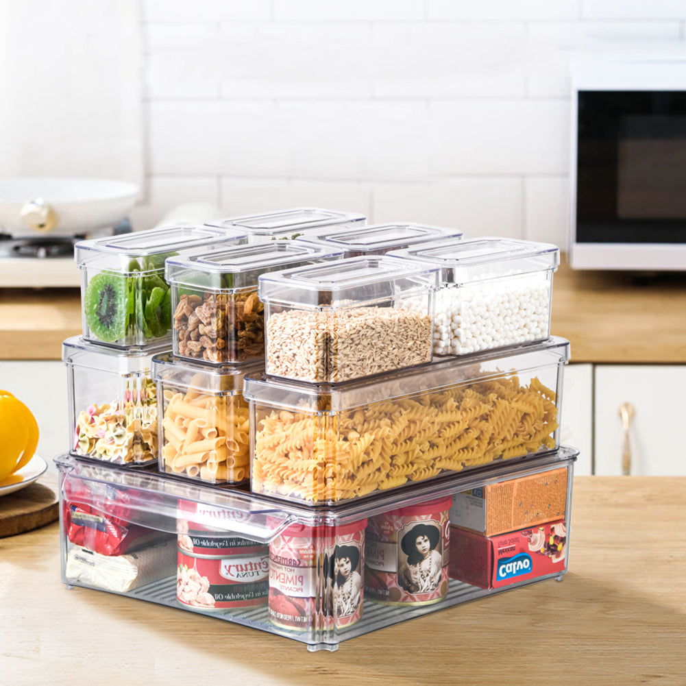 Set Of 10 Fridge Storage Containers
