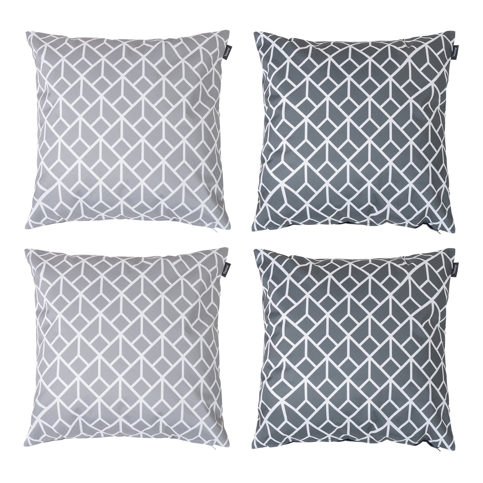 Geometric Mix 3 Art Deco Cushion Set Of 4