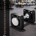 Centra Adjustable Dumbbell 4-20kg Auto Lock Home Gym Weight Training Fitness