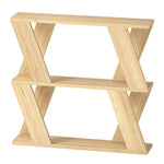 Levede Slim Side Table With Storage Shelf Sofa End  Accent Table Wooden 2 Tier