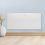 Electric Radiator Panel Heater Eco Bathroom Safe Wall Mounted Or Floorstanding Timer Thermostat Lot 20 | 1800w | White
