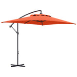 3m Cantilever Banana Parasol W/ Cross Base | Orange