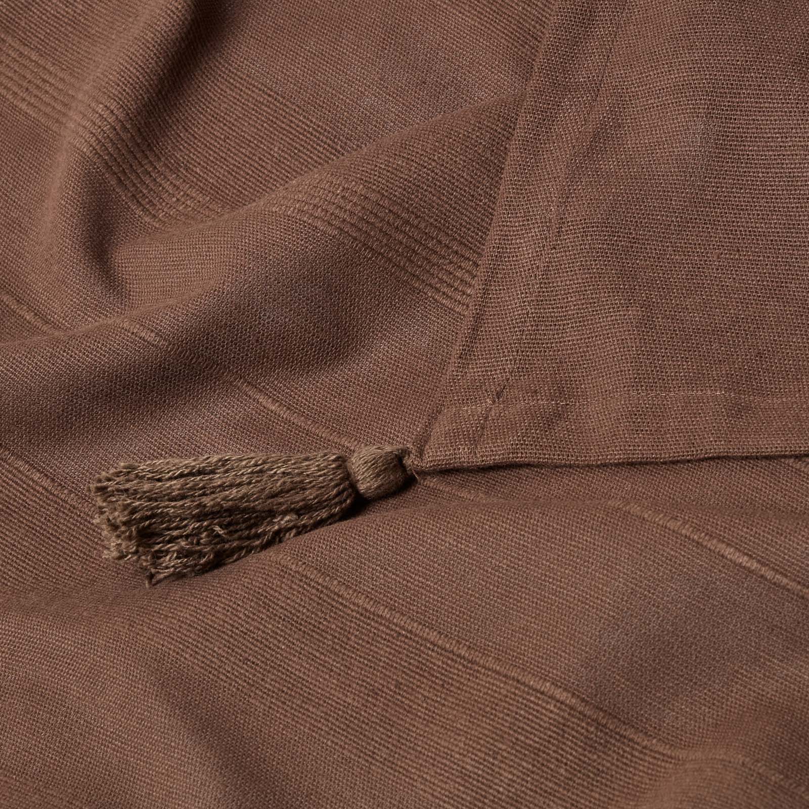 Cotton Rajput Ribbed Throw | 255cm x 360cm | Chocolate