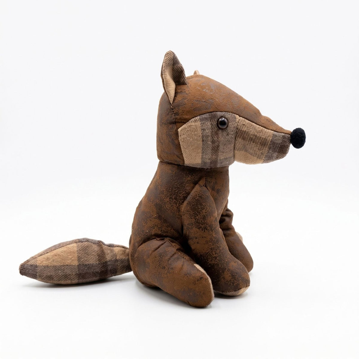 Luxury Fox Door Stop, Polyester Cover With Sand Filling