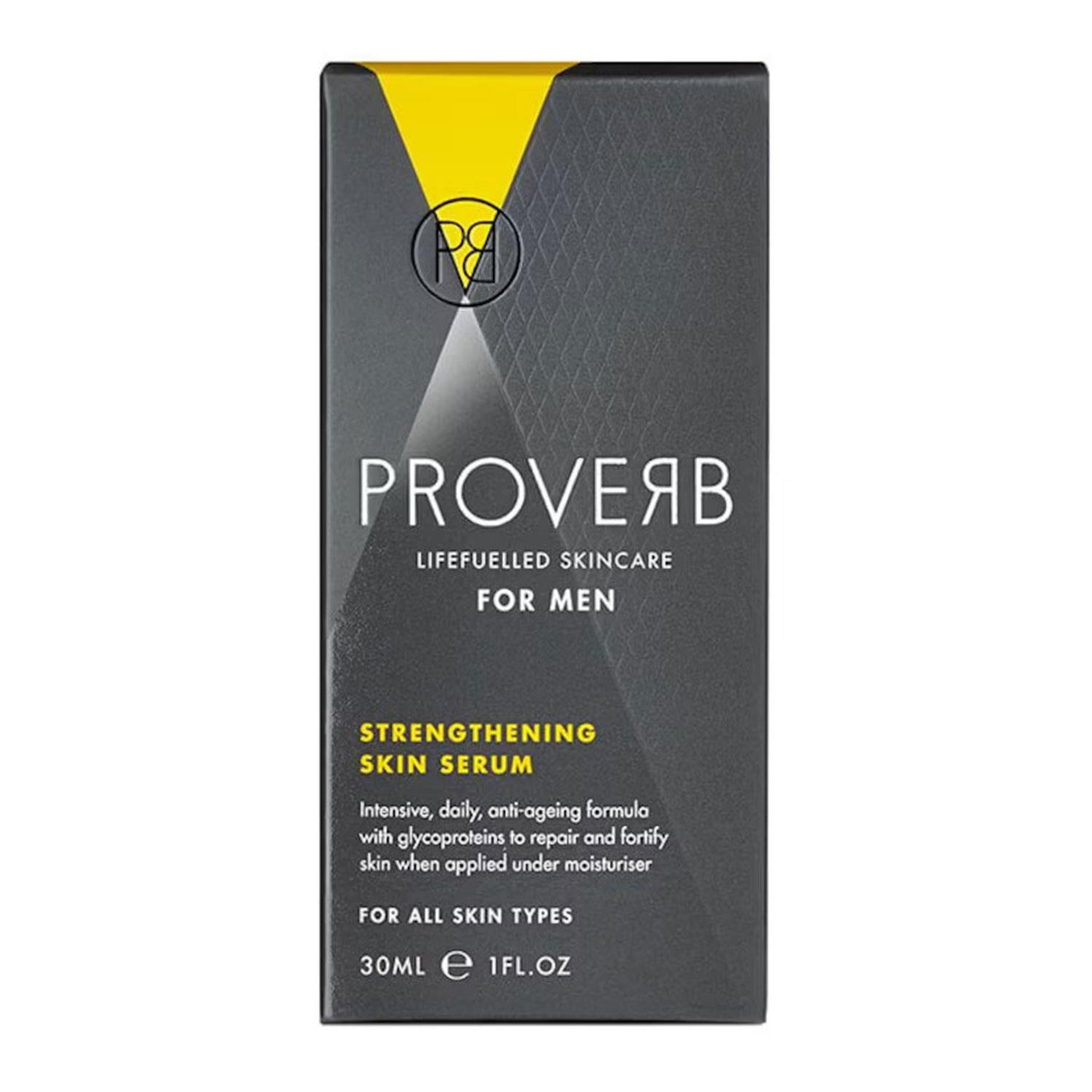 Proverb Life Fuelled Strengthening Skin Serum Men Anti-ageing Treatment 30ml