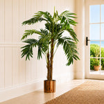 120cm Premium Artificial Palm Tree With Pot With Copper Planter