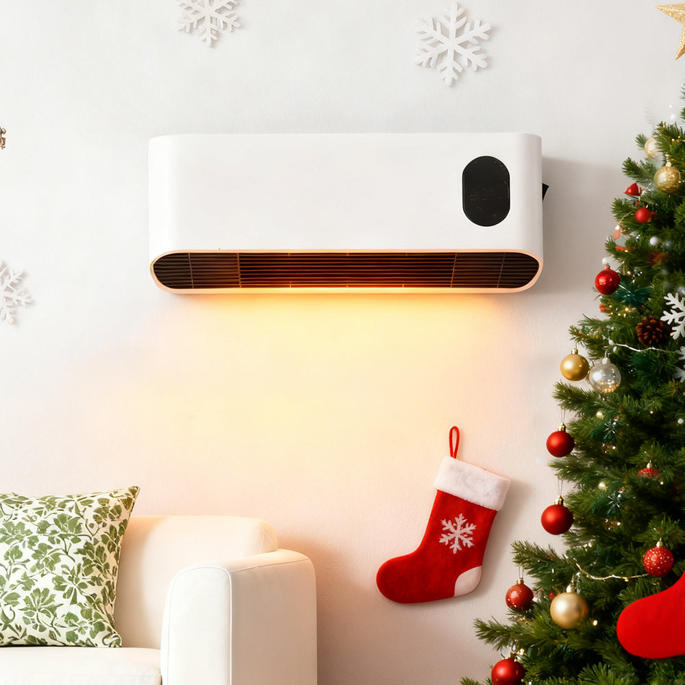 Wall-mounted Ptc Electric Heater – Fast, Safe & Energy-efficient Room Heater With Remote Control, Led Display, And Timer Function
