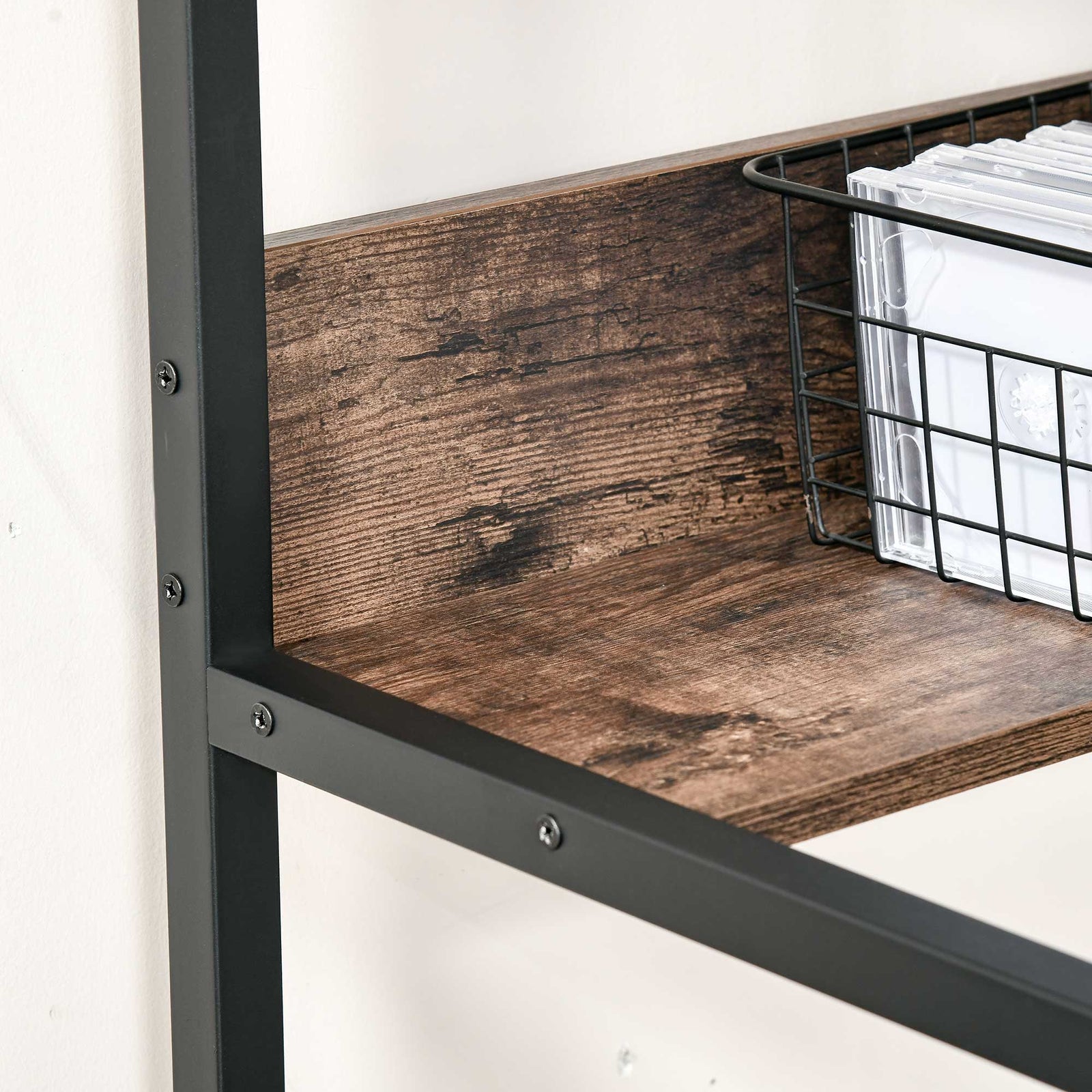Two-tier Writing Desk Metal Frame Smooth Shelves W/ Shelf | Multi Colour