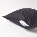 European Size Egyptian Cotton Pillowcase 330 Tc | 60cm x 60cm | Black