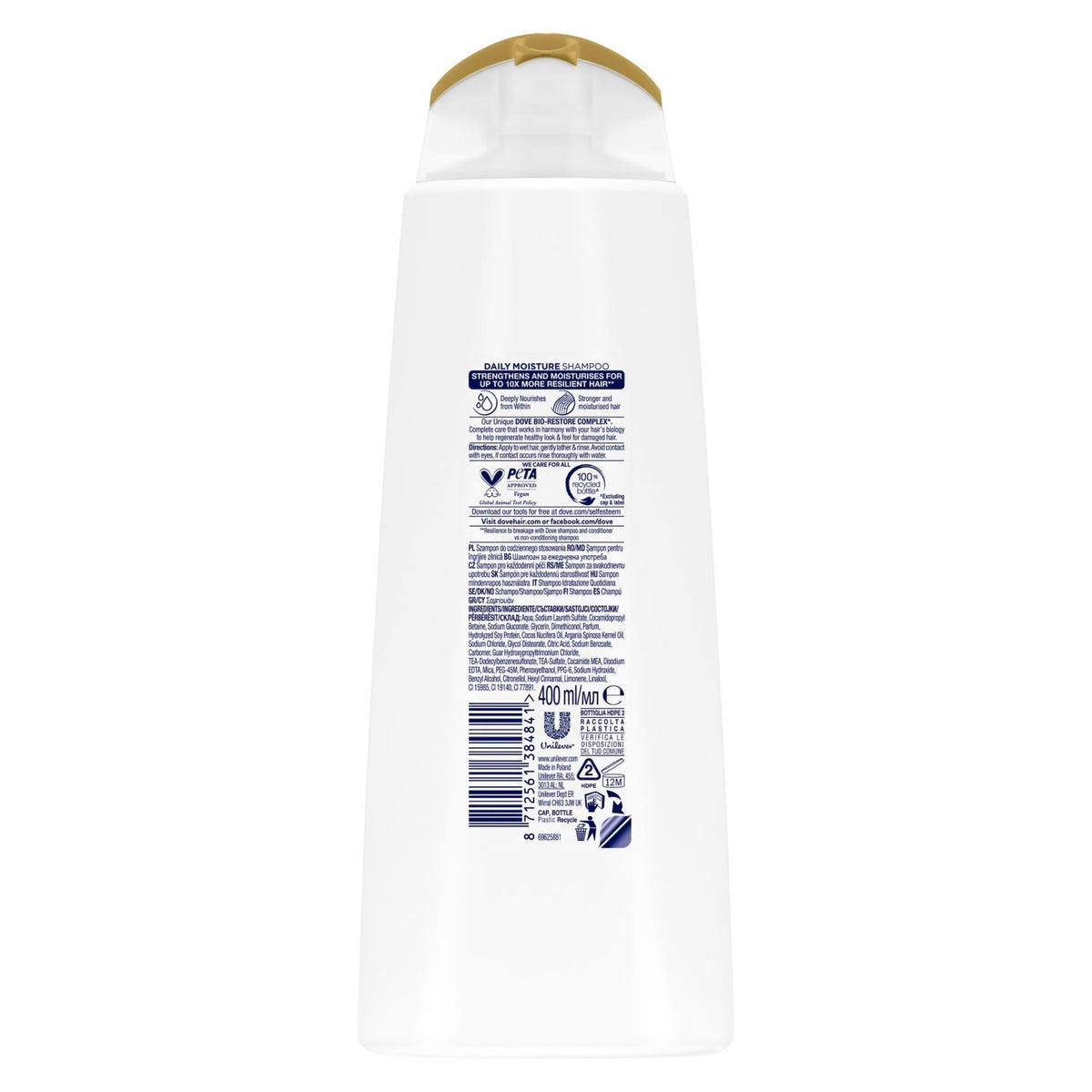 Ultra Care Shampoo - Daily Moisture, Bio Restore Technology, 2x400ml | Set of 2