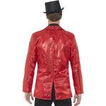 Sequin Jacket, Mens | Medium | Red