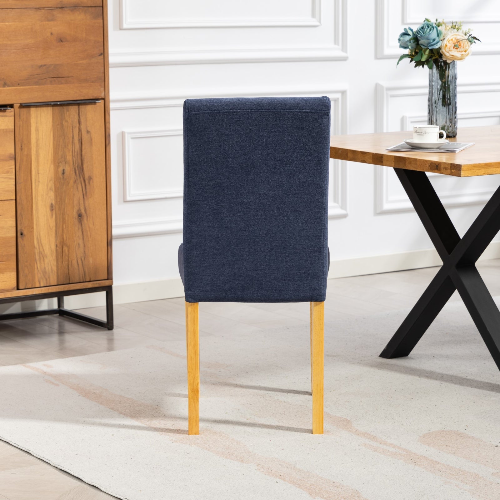 Almont Fabric Dining Chairs - Set Of 2 | Denim