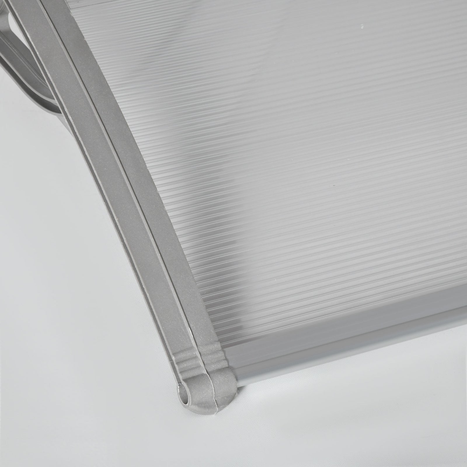 Door Canopy, Outdoor Rain Shelter, 100 X 75cm | White