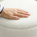Round Storage Ottoman Set Of 2, Nesting Footrest Stool | Brown
