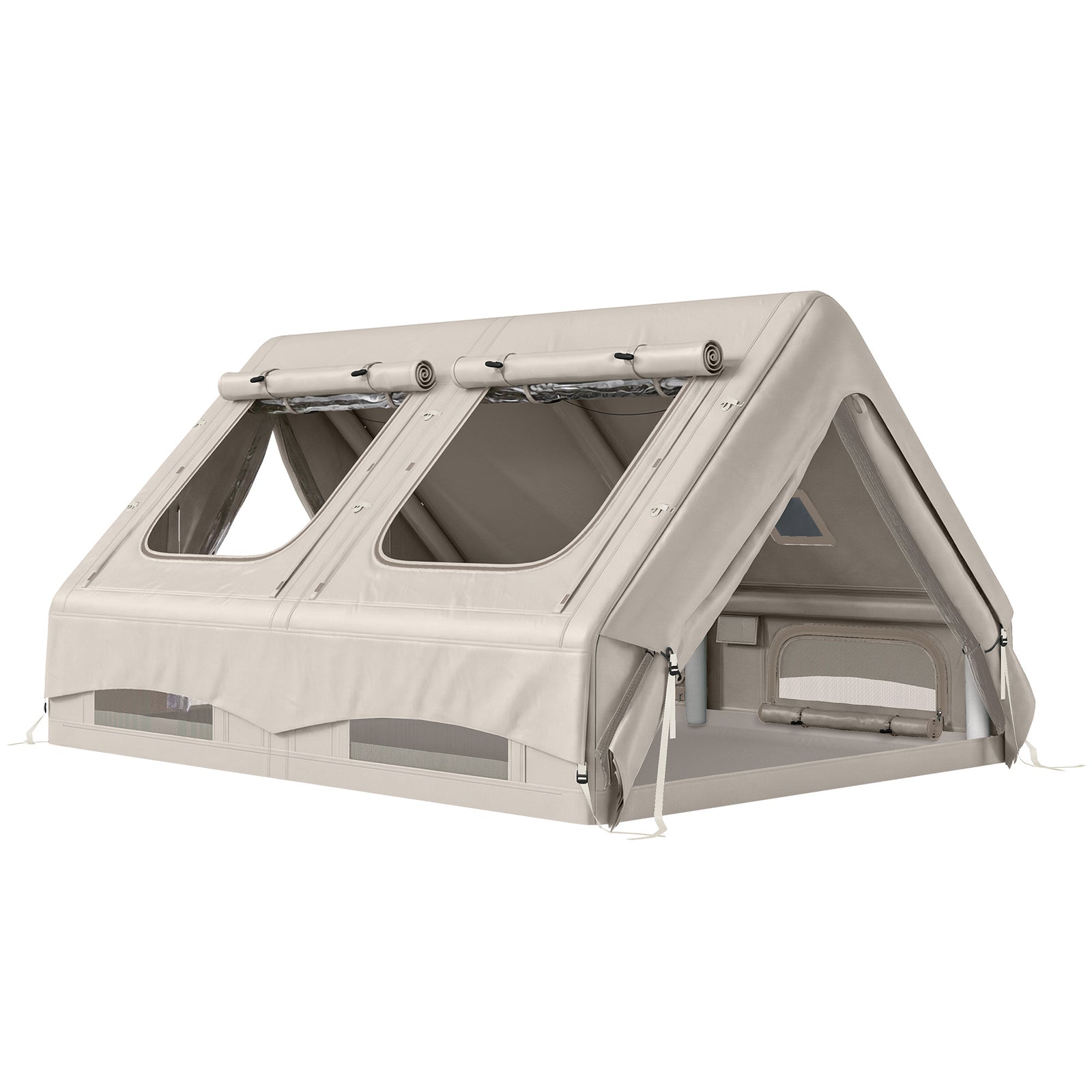 Inflatable Tent, 4 Season Hot Tent 10000mm Waterproof | Khaki