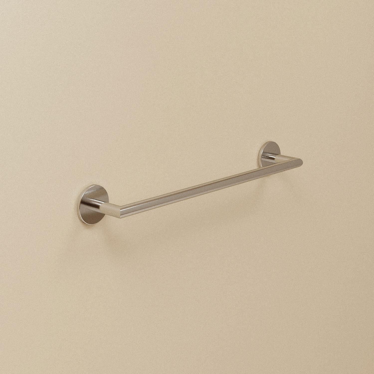 Towel Rail, Self-adhesive, Polished Chrome, 45,5 Cm. Collection Duo Round