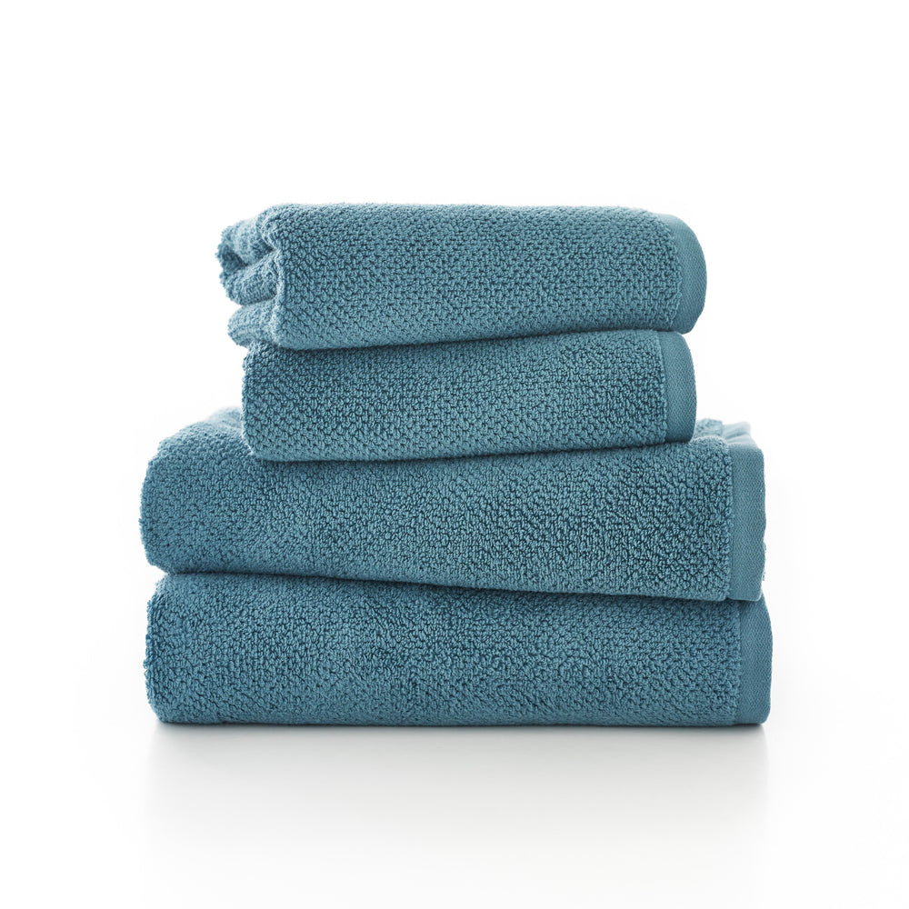 Romeo Quik Dri 100% Cotton 450gsm Towel | Face Cloth (x4) | Petrol