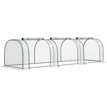 Green Tunnel Greenhouse With Zipped Doors