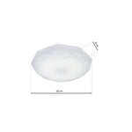 Hex Ceiling Lamp A Highly Efficient Modern Ceiling Lamp With Low Energy Led Light Source Included | 26cm | White