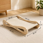PawHut 2 In 1 Sisal Cat Scratcher Bed Cat Scratching Board And Lounger