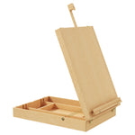 Wooden Table Easel Box Hold Canvas Up To 61cm Adjustable