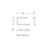 Towel Ring, Glossy Stainless Steel, Wall-mounted, Collection Logic