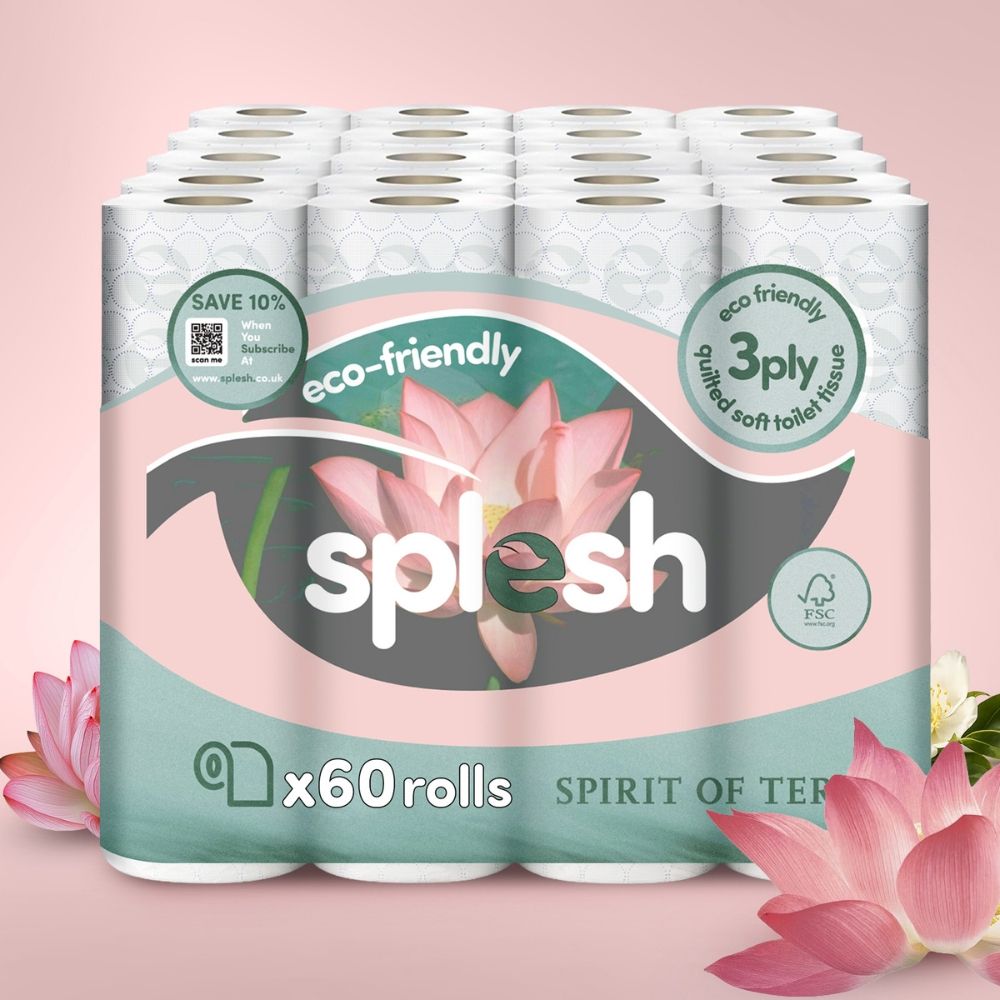 Toilet Roll, Spirits Of Tera – Quilted Soft 3-ply Tissue | 60 Rolls | White
