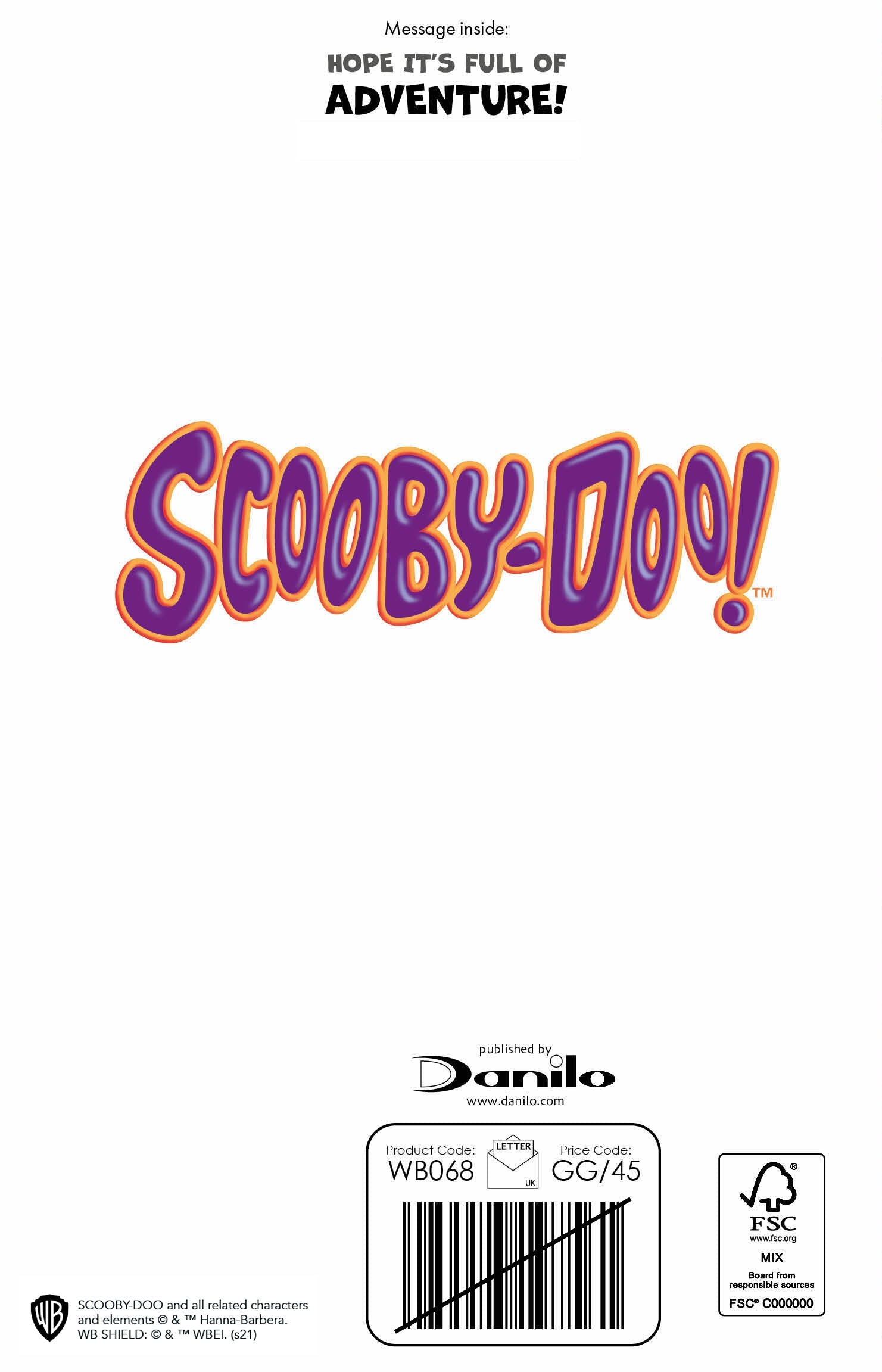 Scooby Doo Birthday Card Official Product