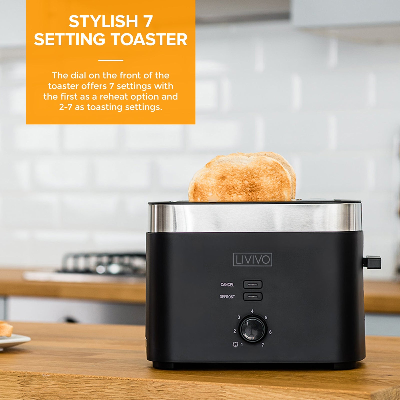 Sirius 2 Slice Toaster | Black