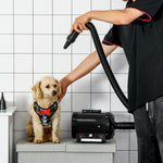2800w Dog Hair Dryer Pet Grooming Blaster Blower Dryer 3 Nozzles | Black