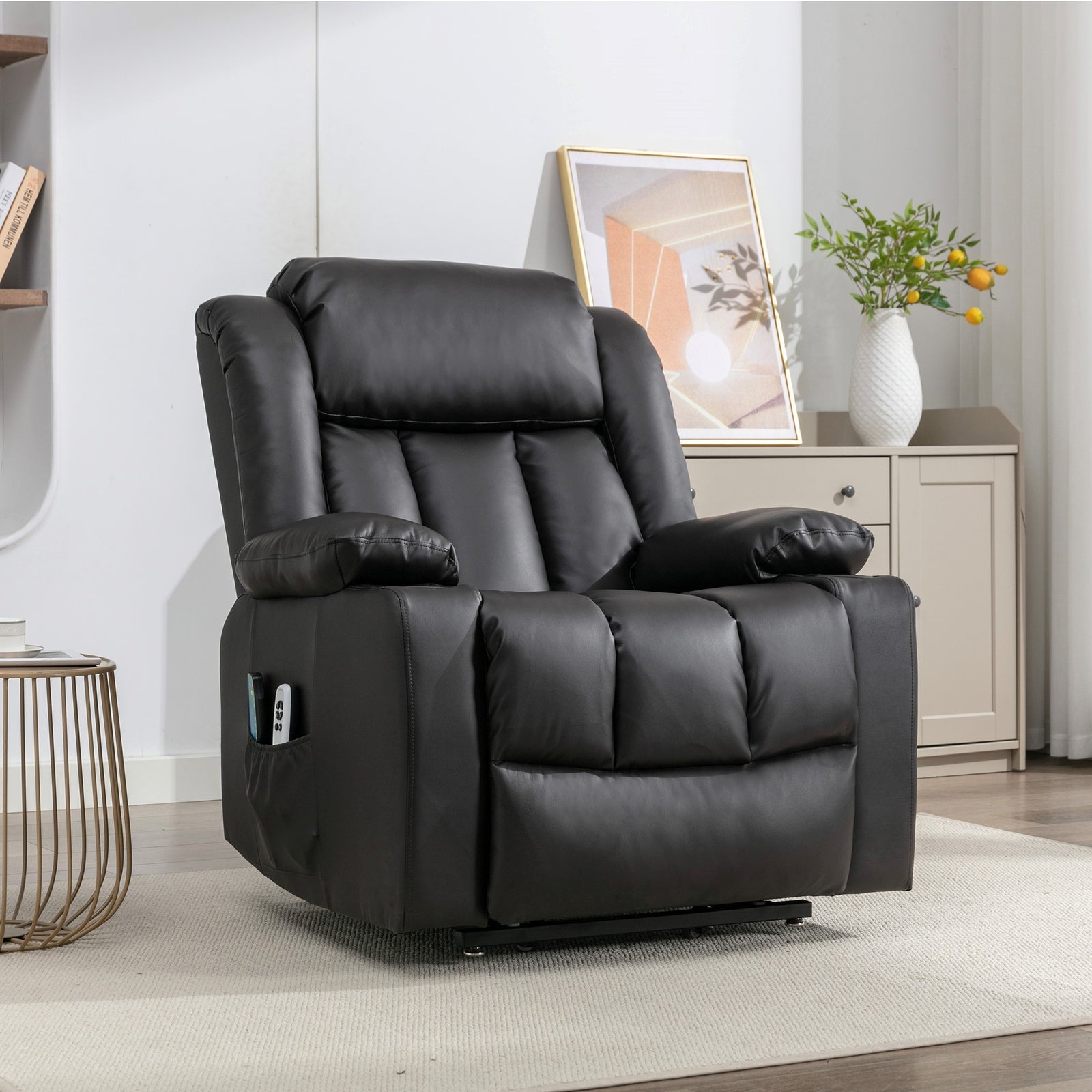 Sheridan Dual Motor Electric Riser Recliner With Massage And Heat | Brown