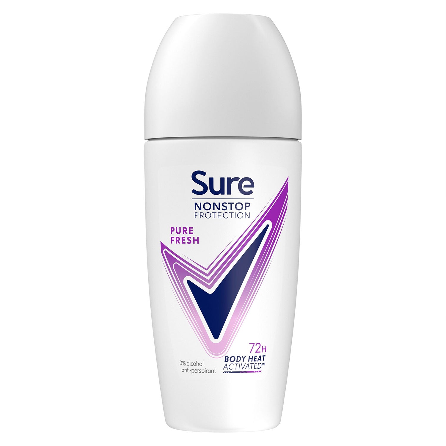 Women Motion Sense Ap Deodorant Rollon 72h Nonstop, Pure Fresh - 50ml, 6pk | 6