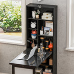 Convertible Desk With Whiteboard Multi-function Workstation | One Size | Black