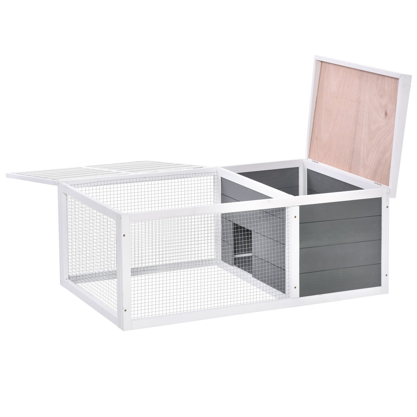Rabbit Hutch Animal Cage Pet Run Cover, With Water-resistant Asphalt Roof