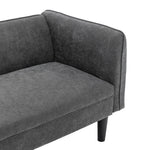 Breeins Chenille Upholstered Chaise Lounge With Side Table