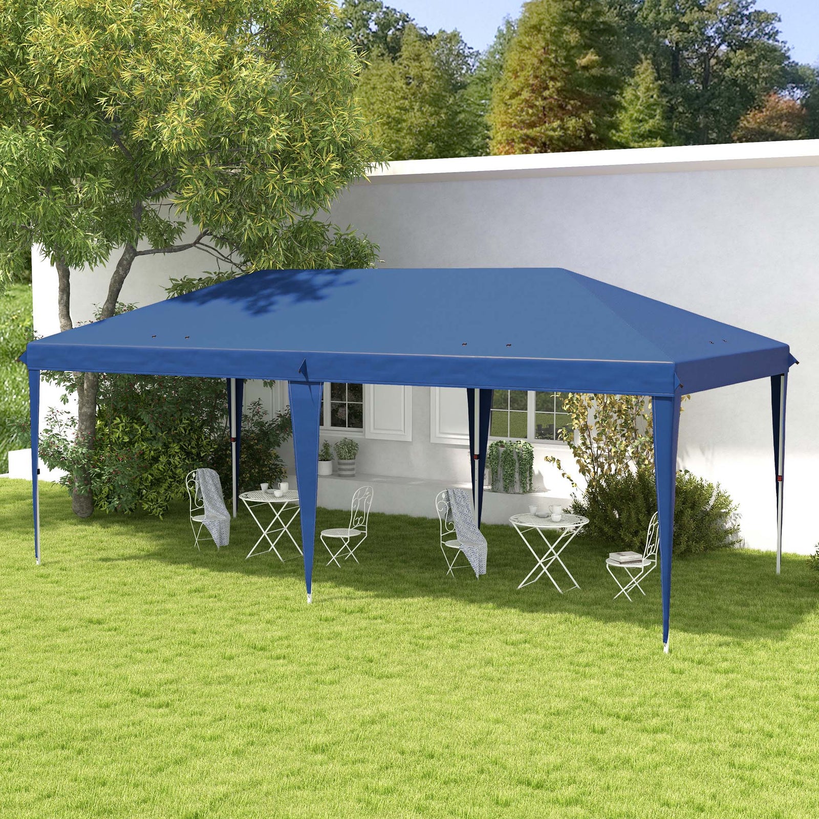 3 X 6 M Pop Up Gazebo Patio Party Event Heavy Duty Canopy | Blue