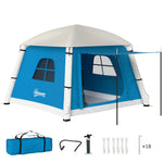 Inflatable Camping Tent, Easy Setup 2 Man Tent | Blue