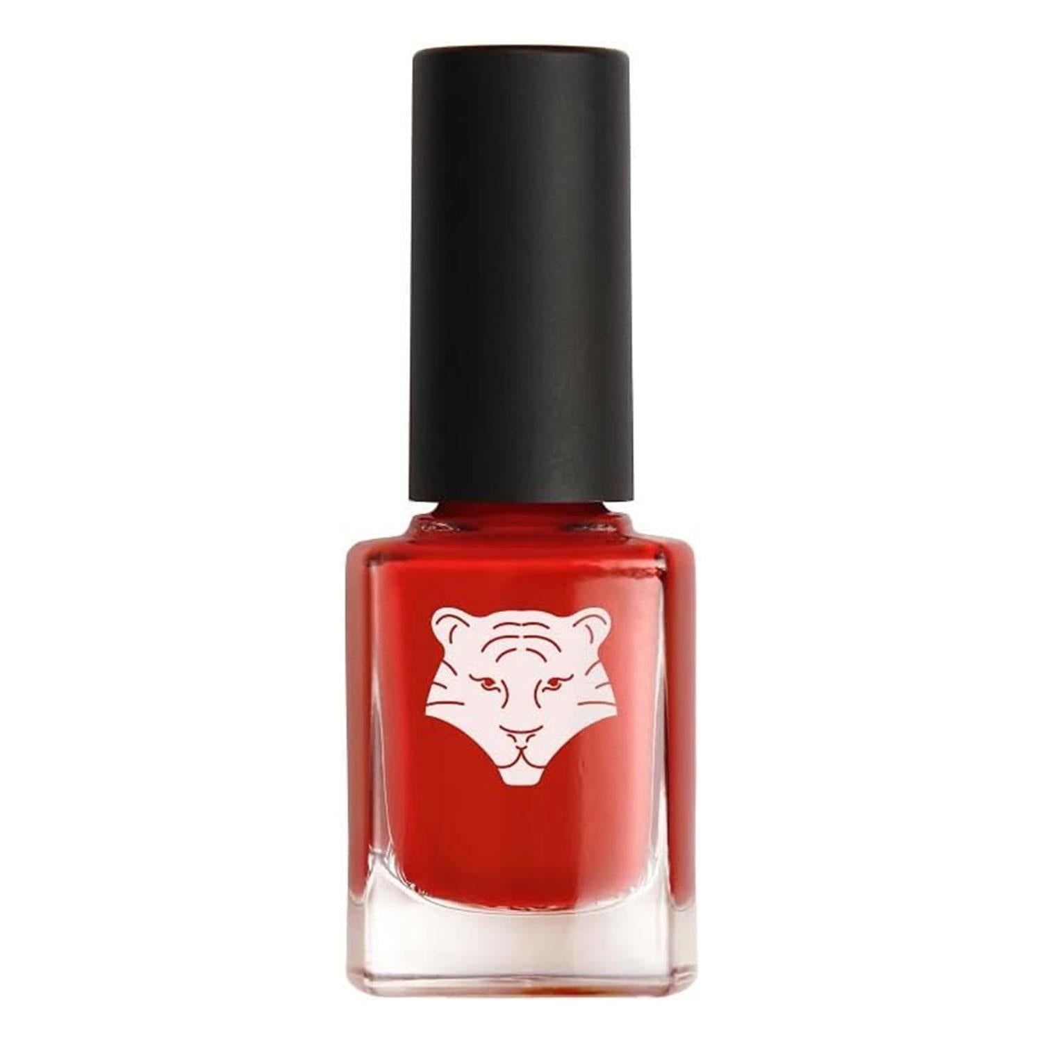 Vegan & Natural Nail Polish Long-lasting Shine, 206 Orange Red