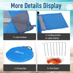 Portable Automatic Pop Up Beach Tent Outdoor Camp Shelter | Blue