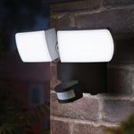 Dual Power Double Solar Security Light - 800 Lumens | Set of 1 | White