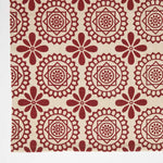 Cassia Red Cotton Geometric Rug | 200cm | Red
