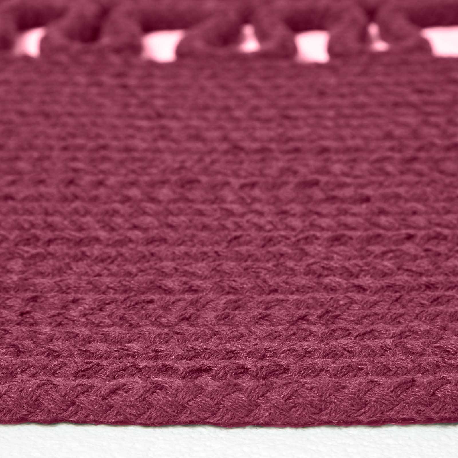 Crochet Braided Round Rug | 150cm | Plum