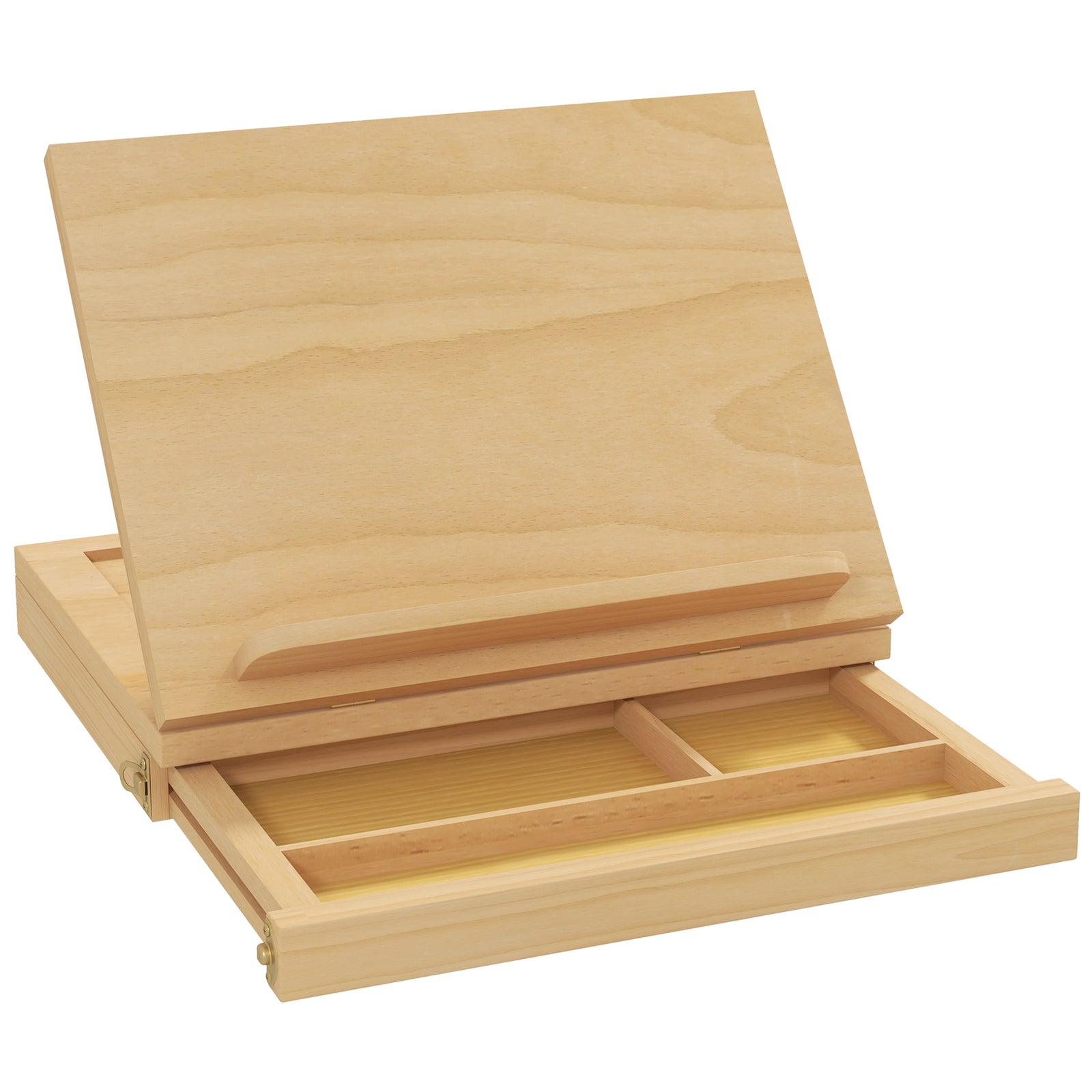 Wooden Table Easel Box With Storage Folding Artist Easel