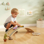 AIYAPLAY Kids Wooden Balance Board With Rope And Felt For Sensory Play