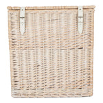 Wicker White Wash Vintner Storage Picnic Basket | Large | White