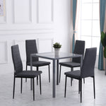 High Back Linen Dining Chairs, Accent