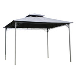 Outdoor Gazebo Steel Canopy Tent Pavilion 2-tier Roof Top