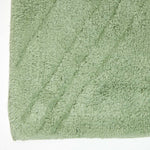 Cotton Tufted Rug Union Jack Plain Embossed Mat | 150cm x 95cm | Sage Green
