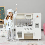 Luxury Kitchen Playset With Accessories Pretend Set White